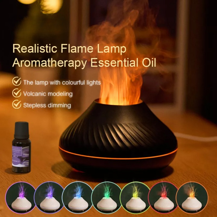 Usb Volcanic Aroma Humidifier Light