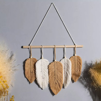 Leaf Macrame Wall Hanging Décor