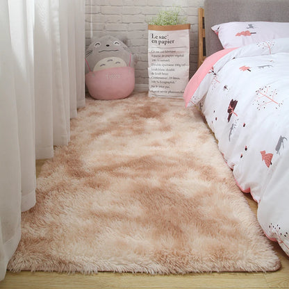 Fluffy Bedroom Carpet Decor