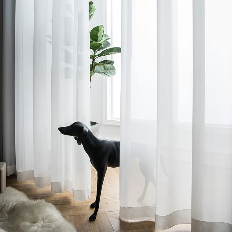 Luxurious Chiffon Sheer Window Curtains