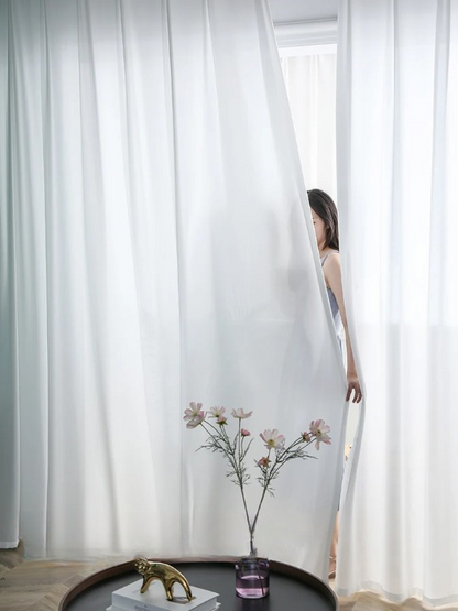 Luxurious Chiffon Sheer Window Curtains