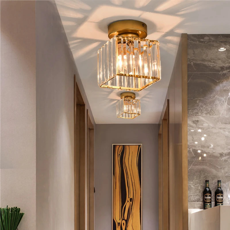 Modern Crystal Ceiling Light Fixture