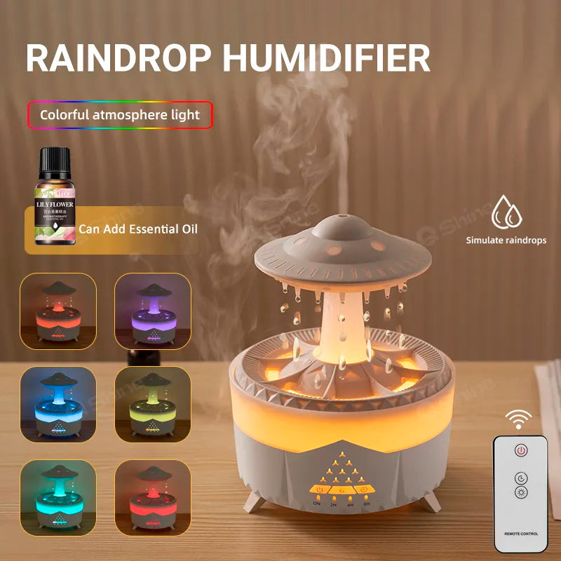 Remote Rain Cloud Humidifier Set