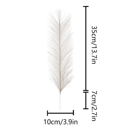 Bohemian Bliss: 10/30Pc Luxe Faux Pampas Grass Set for Weddings & Home Decor