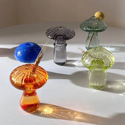 Mushroom Hydroponic Glass Terrarium Art