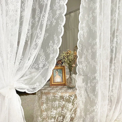 Floral Voile Curtains for Home