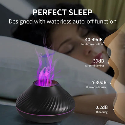 Usb Volcanic Aroma Humidifier Light