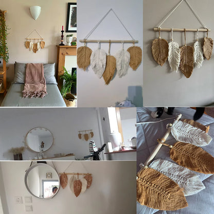 Leaf Macrame Wall Hanging Décor