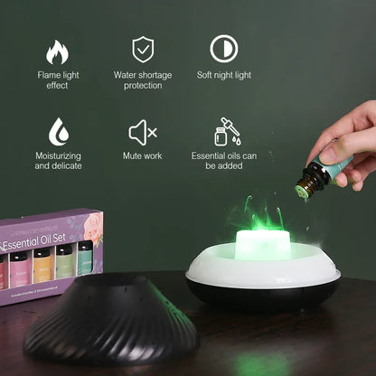 Usb Volcanic Aroma Humidifier Light