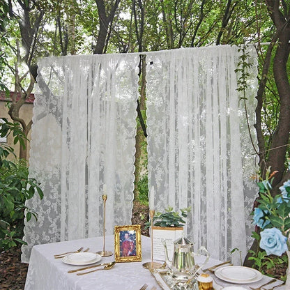 Floral Voile Curtains for Home