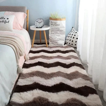 Fluffy Bedroom Carpet Decor