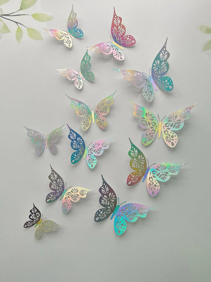 3D Hollow Butterfly Wall Sticker