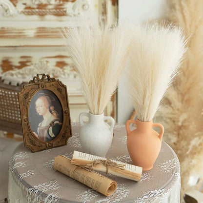 Bohemian Bliss: 10/30Pc Luxe Faux Pampas Grass Set for Weddings & Home Decor