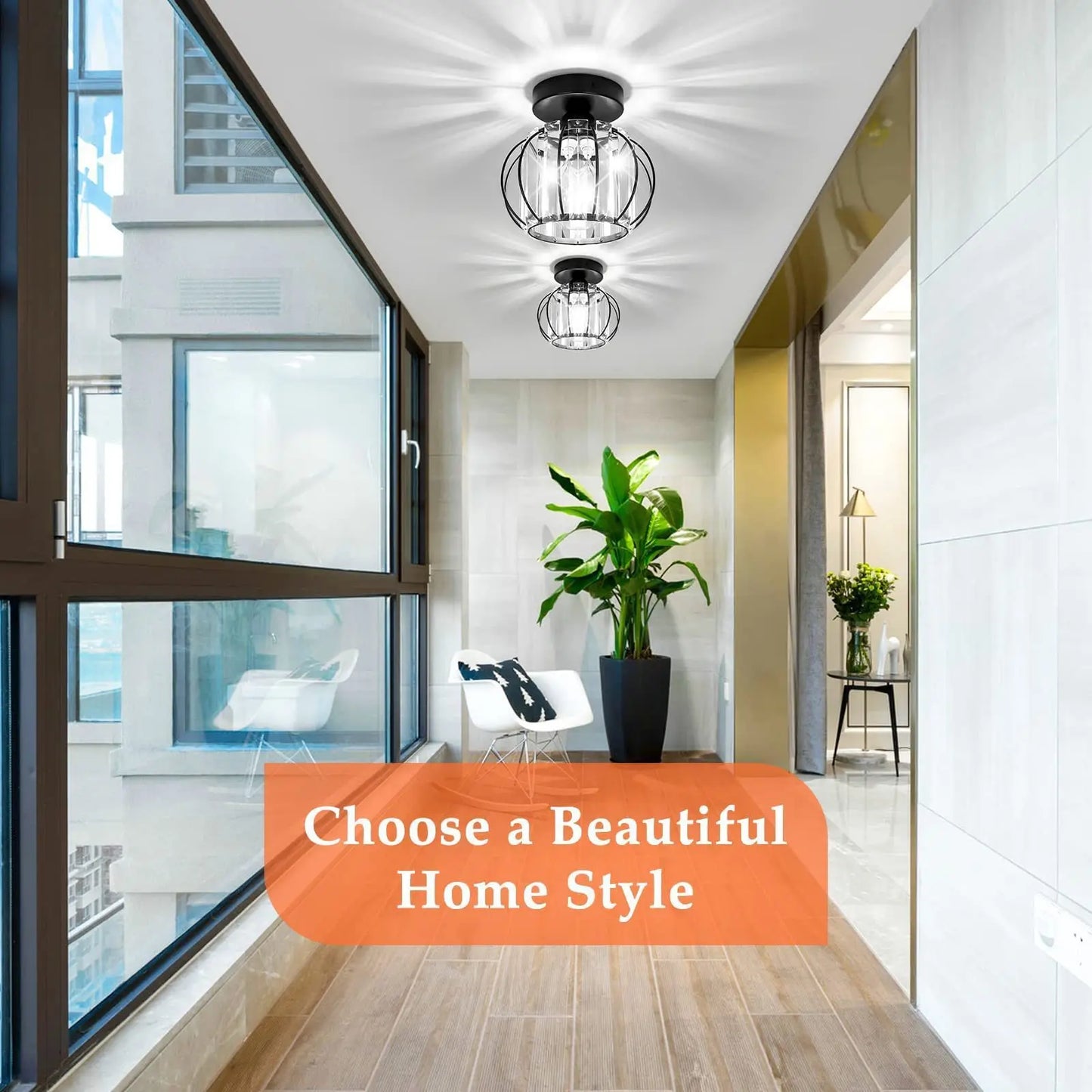 Nordic Modern K9 Crystal Ceiling Lights