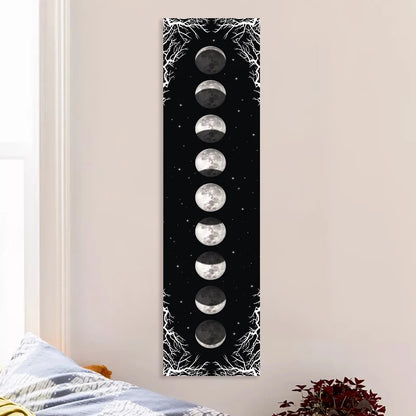 Starry Sky Moon Phase Tapestry