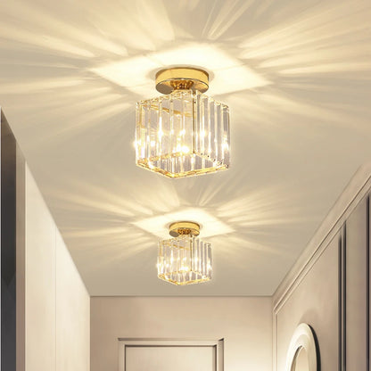 Modern Crystal Ceiling Light Fixture