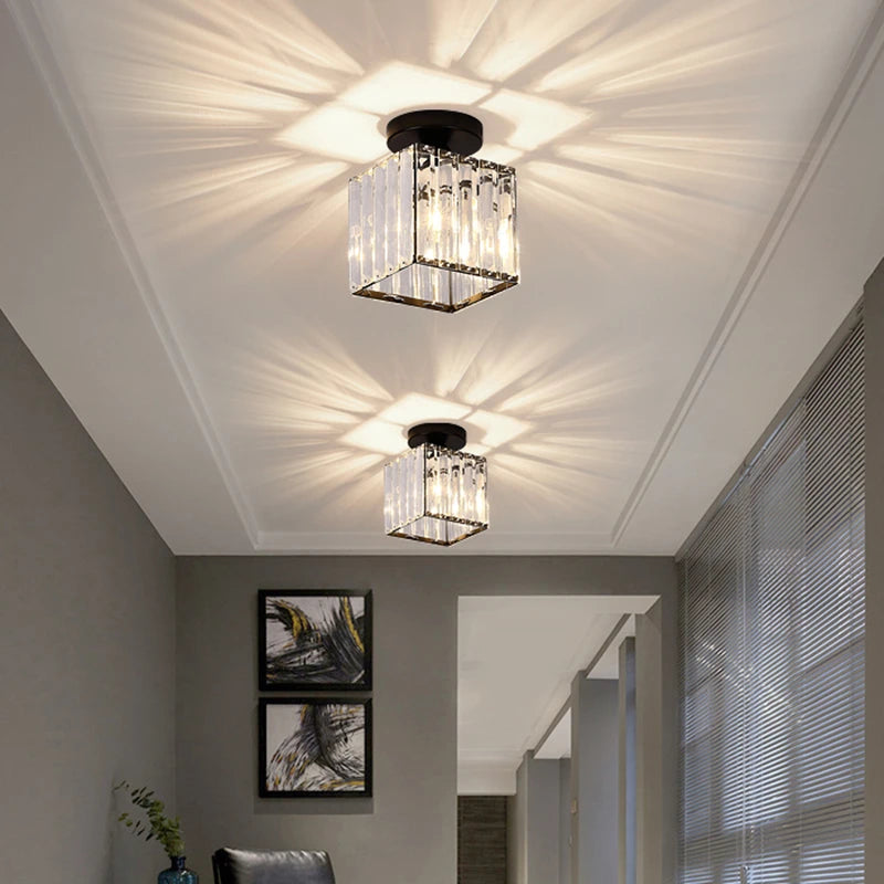 Modern Crystal Ceiling Light Fixture